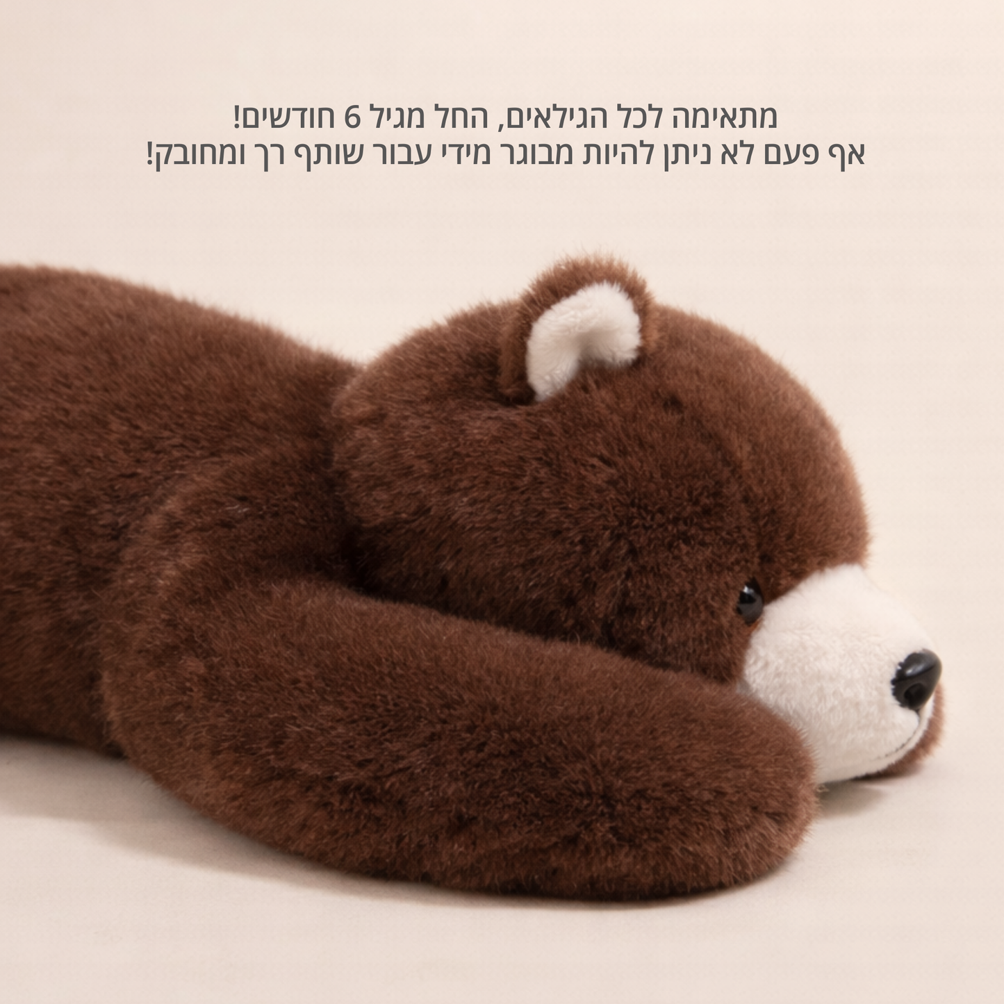 בובי הדוב - בובת חיבוק להקלת חרדה ולחץ